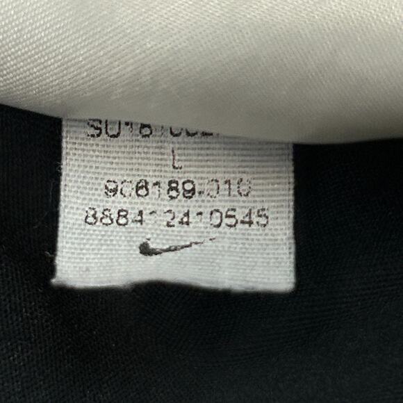 Las Vegas Raiders Polo Shirt Black Striped NFL On Field SS Nike Dri Fit L Large - Picture 9 of 10